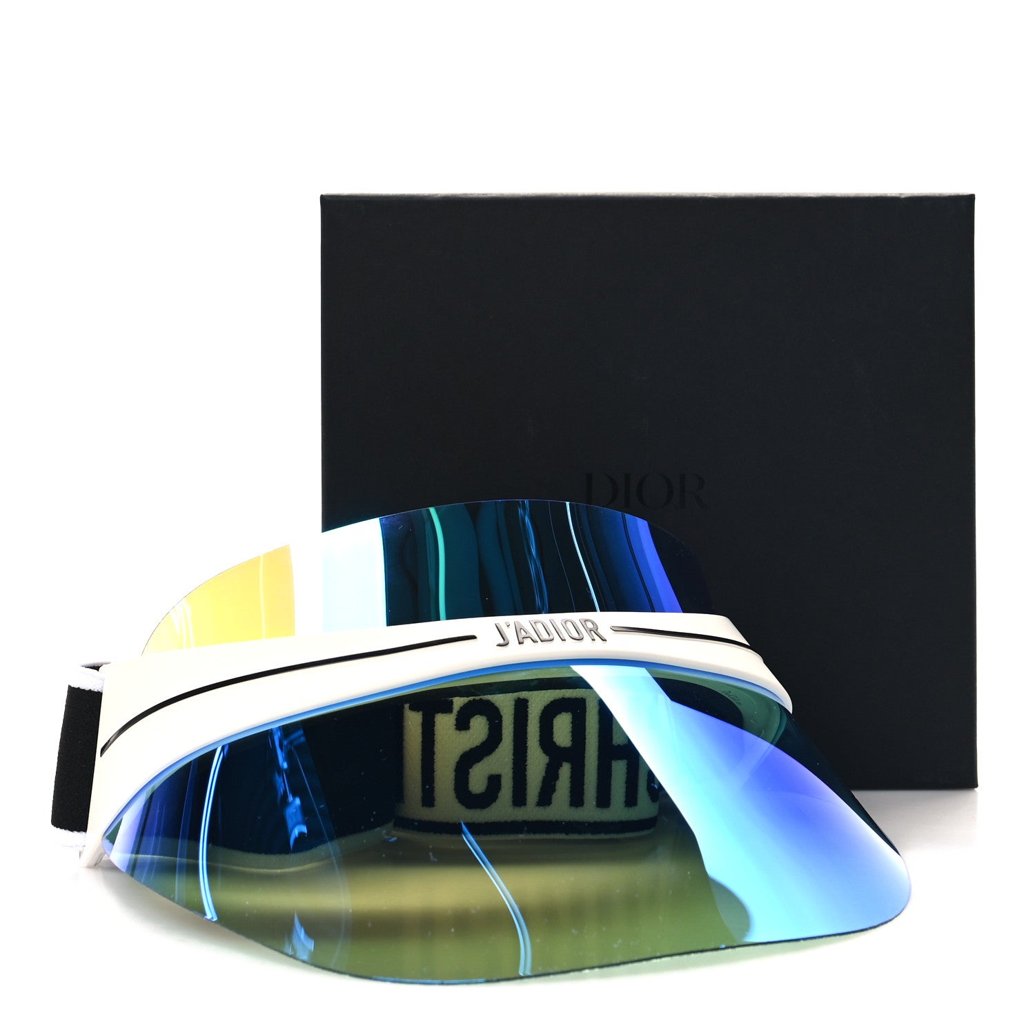 Christian Dior Mirrored DiorClub1 Sun Visor Blue 9 of 9