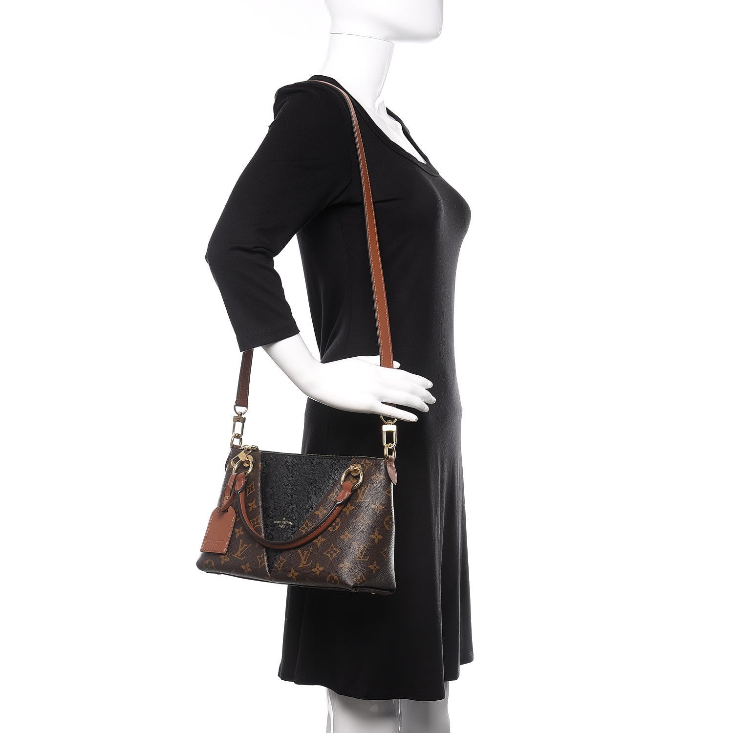 Louis Vuitton Monogram V Tote BB Black 3 of 10
