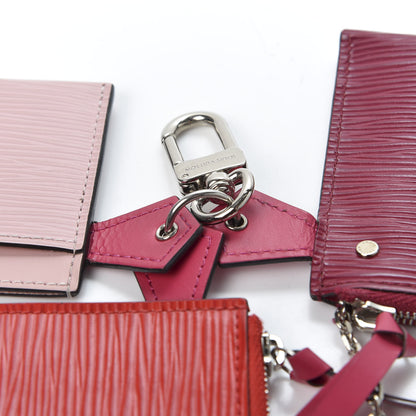 Louis Vuitton Epi Trio Card Case Wallet Rose Ballerine Rouge Fuchsia 9 of 10