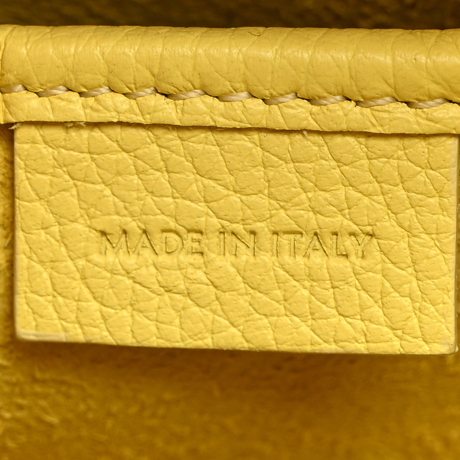 Celine Drummed Calfskin Nano Luggage Acacia 7 of 11