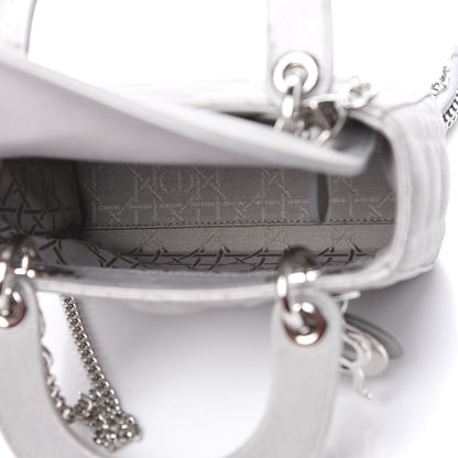 Christian Dior Lambskin Cannage Mini Lady Dior Grey 6 of 12