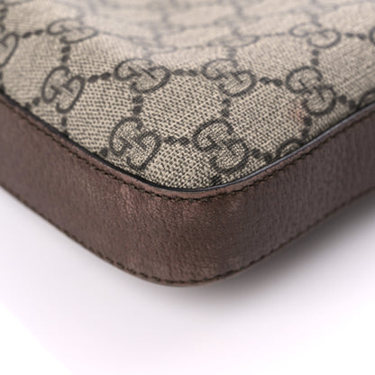 Gucci Soft GG Supreme Monogram Courrier Web Medium Flat Messenger Bag Beige New Acero Multicolor 11 of 25