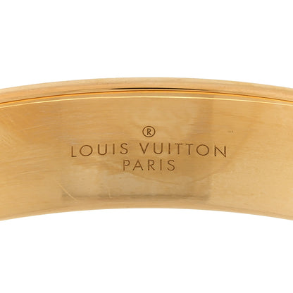 Louis Vuitton Metal Enamel Monogram Confidential Bracelet M Gold 3 of 4