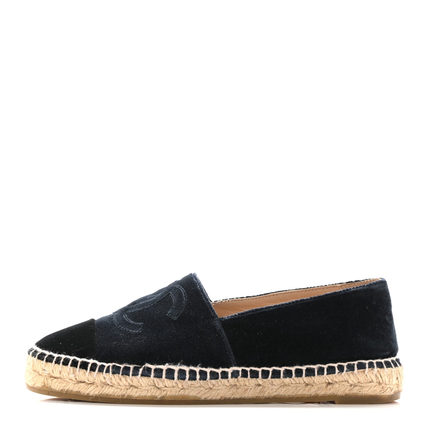 Velvet CC Espadrilles 37 Dark Navy Black