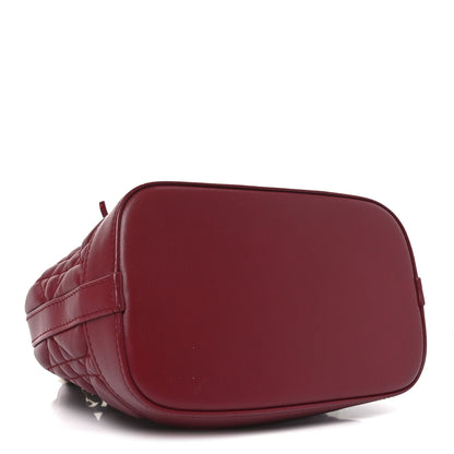Christian Dior Lambskin Cannage Miss Dior Bucket Bag Cherry Red 4 of 10