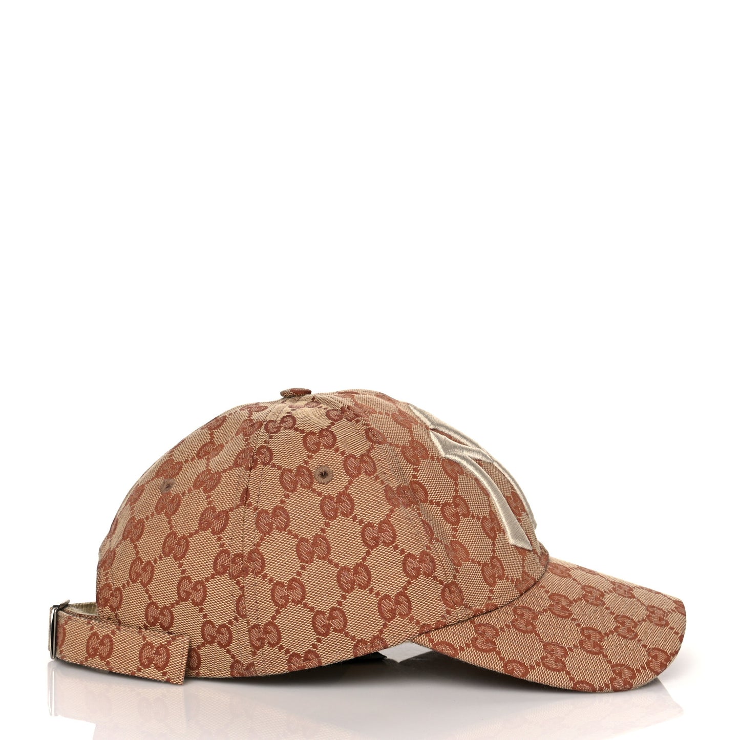 X MLB Monogram NY Yankees Baseball Hat 57-61 Beige Ruggine