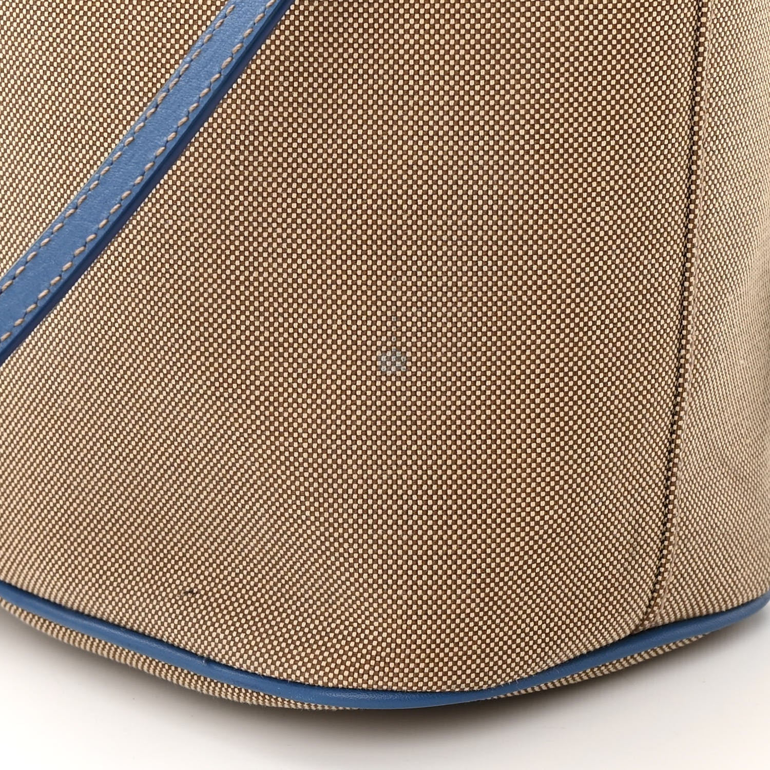 Prada Jacquard Logo Mini Bucket Crossbody Bag Corda Azzurro 14 of 15
