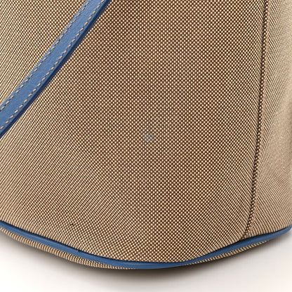 Prada Jacquard Logo Mini Bucket Crossbody Bag Corda Azzurro 14 of 15