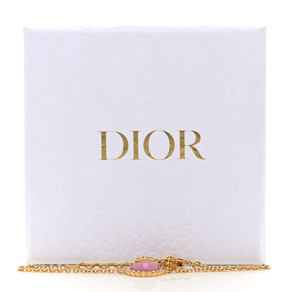 Christian Dior Metal Enamel Crystal CD Station Bracelet Pink 6 of 6
