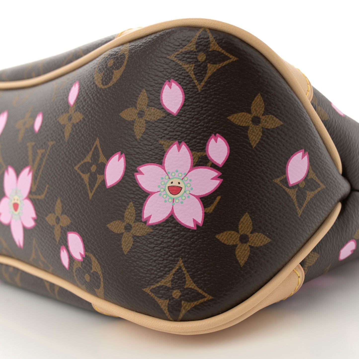 LV x TM Monogram Chery Blossom Boulogne Sakura Brown