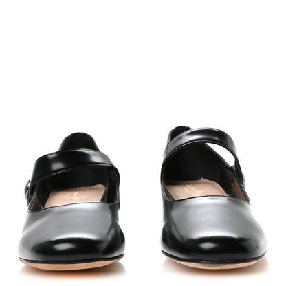 Christian Dior Brushed Calfskin Uniform 30mm Pumps 38 Black 3 of 9