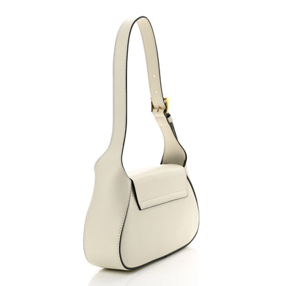 Prada Spazzolato Flap Shoulder Bag White 3 of 11