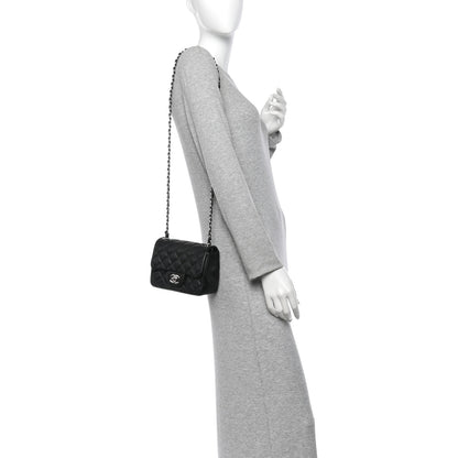 Chanel Caviar Quilted Mini Square Flap Black 2 of 11