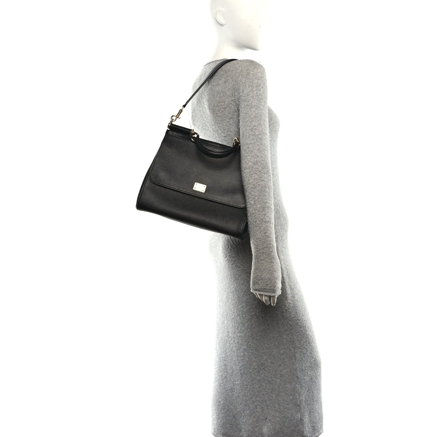 Dauphine Large Miss Sicily Satchel Black