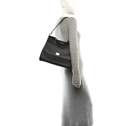 Dolce & Gabbana Dauphine Large Miss Sicily Satchel Black 2 of 10