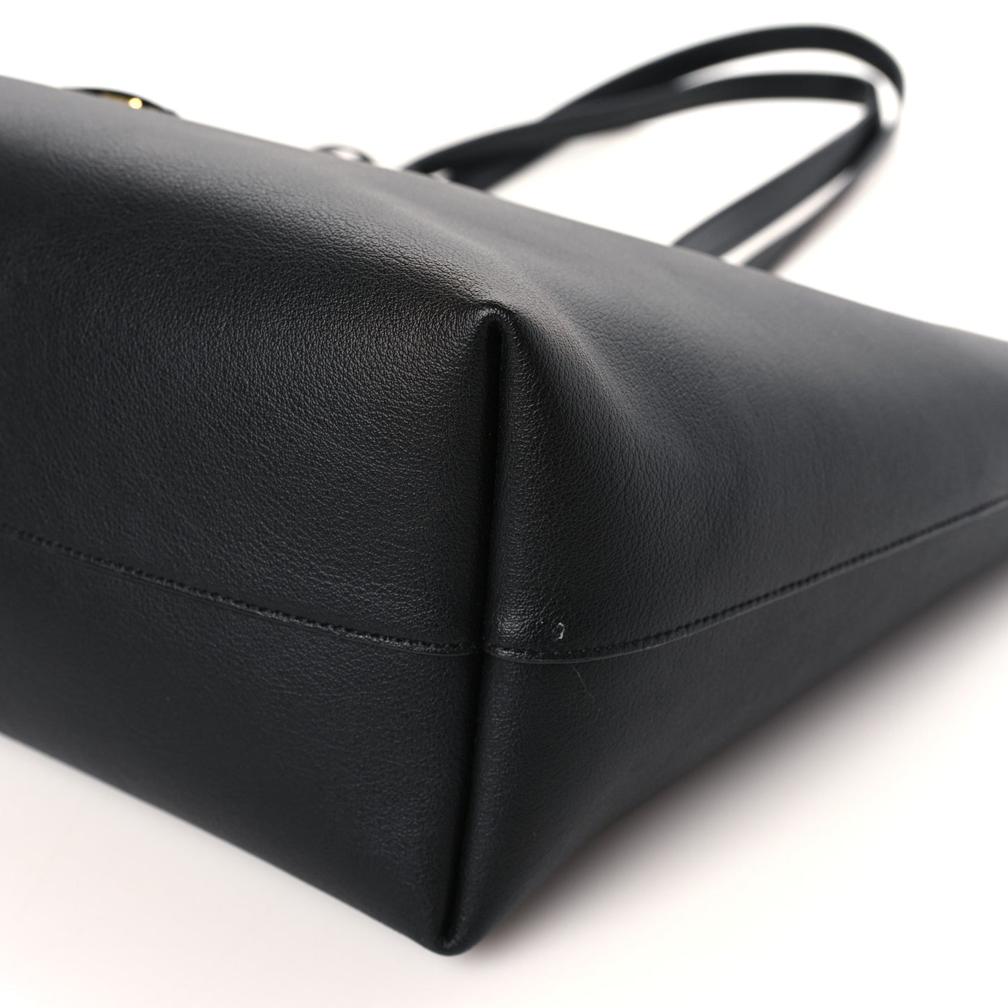 Calfskin Large Shopping Tote Black