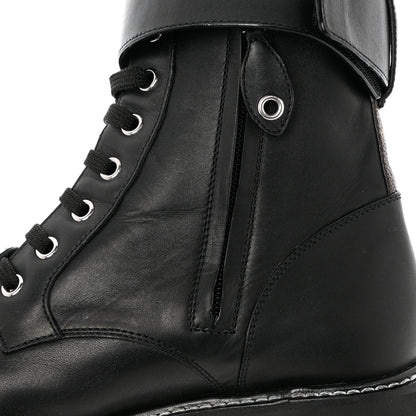 Louis Vuitton Calfskin Territory Flat Ranger Boots 38 Black 10 of 11