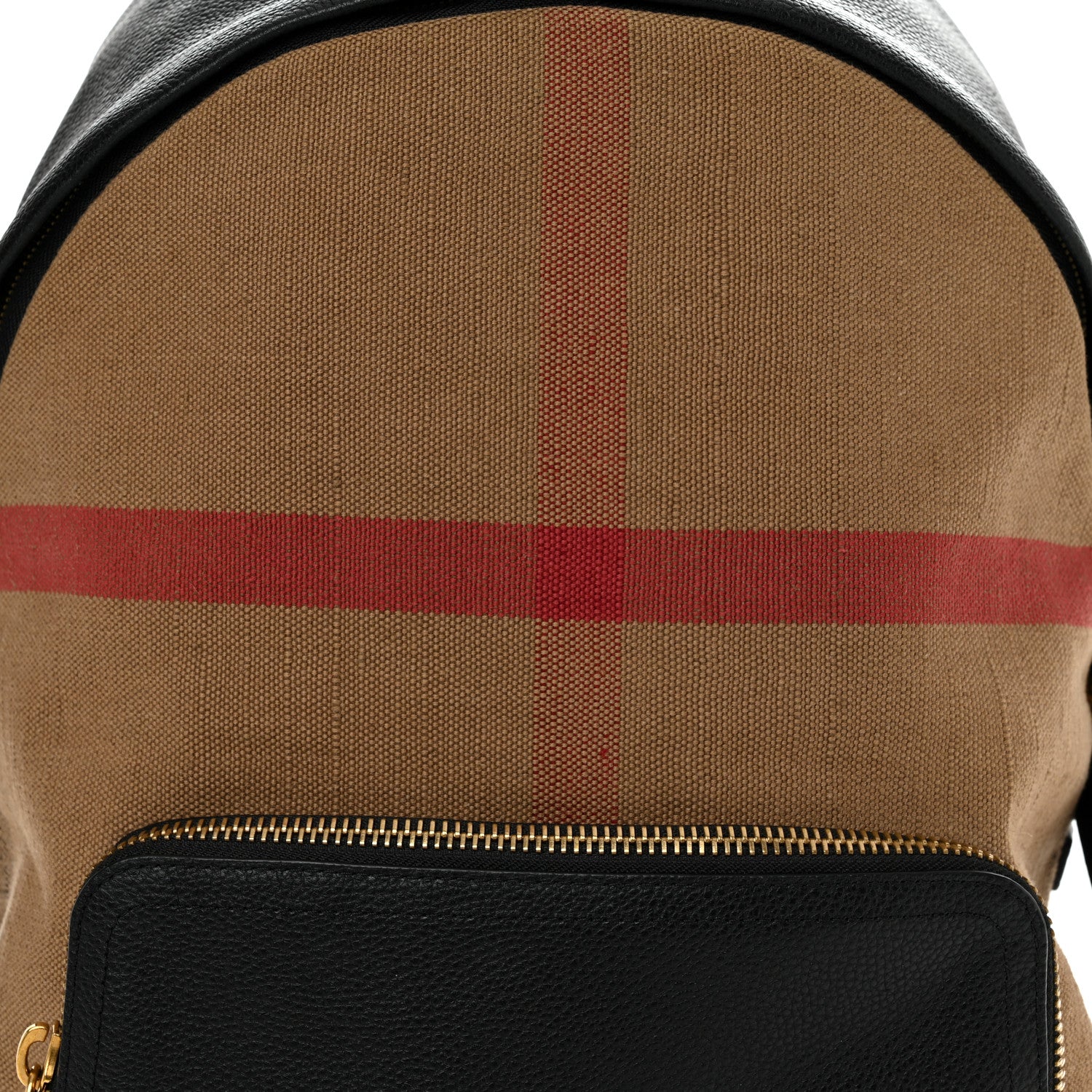 Burberry Mega Check Calfskin Abbeydale Simple Backpack Black Camel 1297006 – FASHIONPHILE