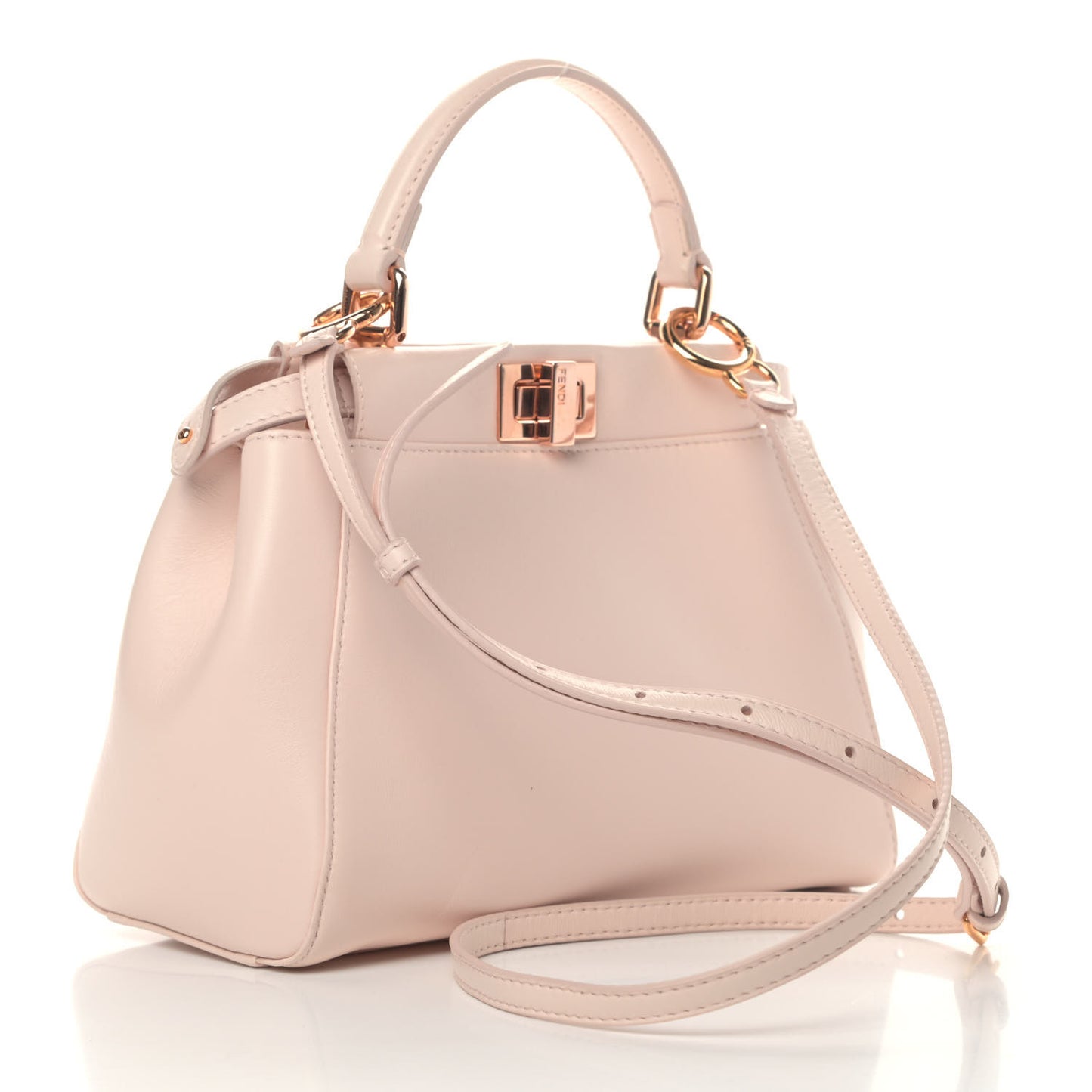 Nappa Mini Peekaboo Iconic Satchel Egg Shell
