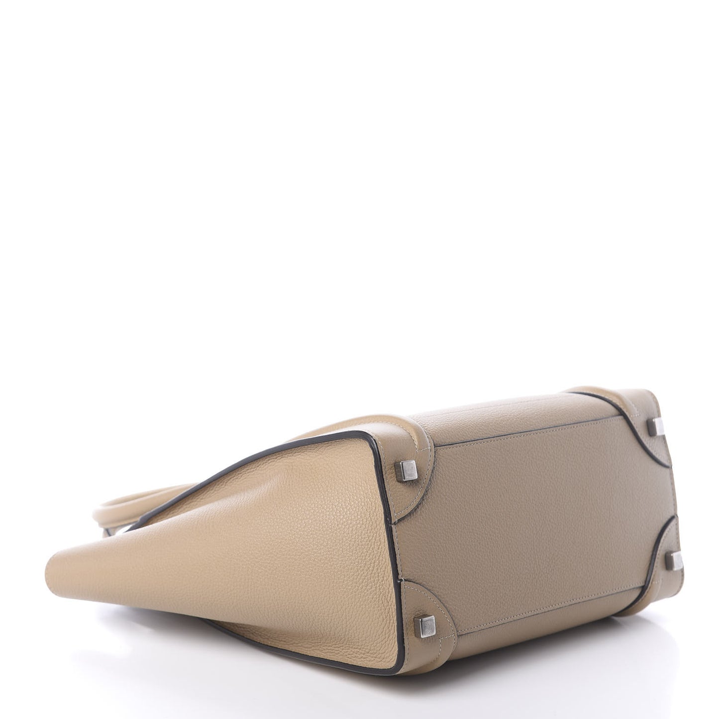 Drummed Calfskin Micro Luggage Dune