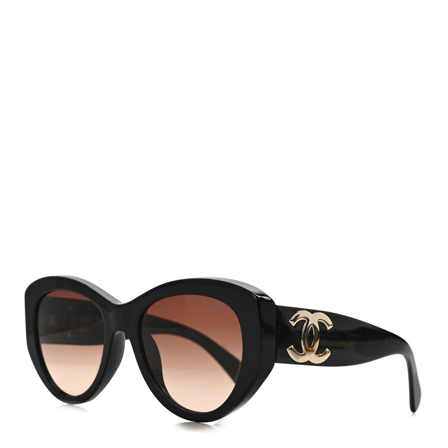 Chanel Acetate Butterfly Large CC Sunglasses 5492 Black 1 of 6