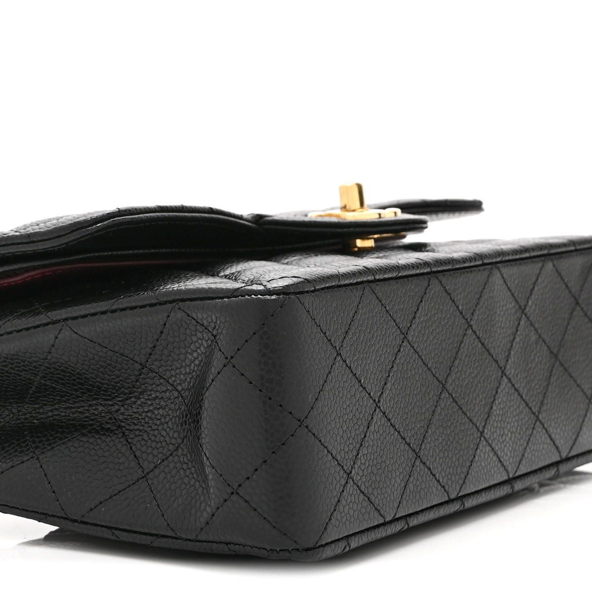 Chanel Caviar Quilted Small Double Flap Black 9 of 10