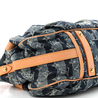 Louis Vuitton Denim Raye Porte Epaule MM 11 of 14