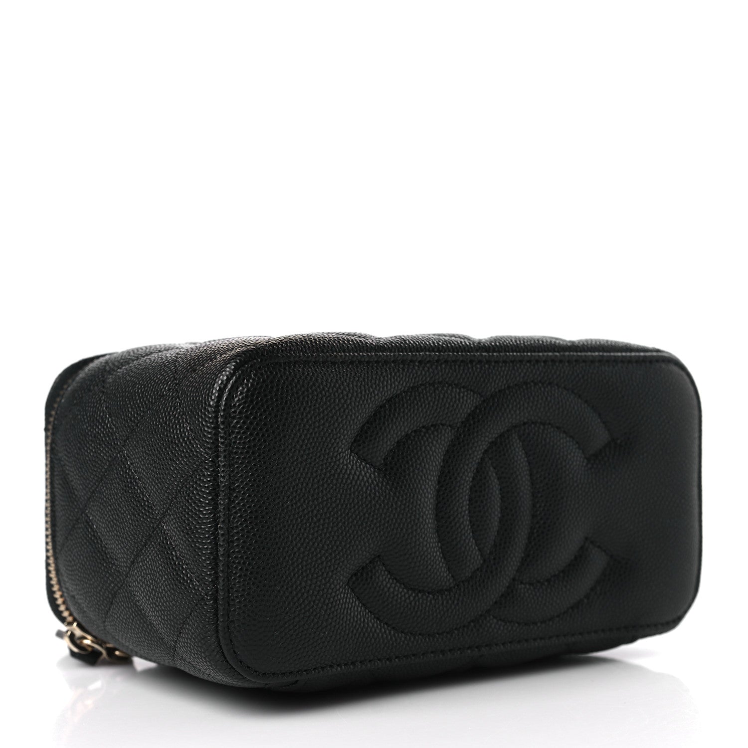 Chanel Caviar Quilted Small Vanity Case With Chain Black 4 of 10
