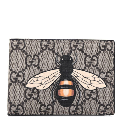 Gucci GG Supreme Monogram Bee Bi-fold Wallet Beige 1 of 10