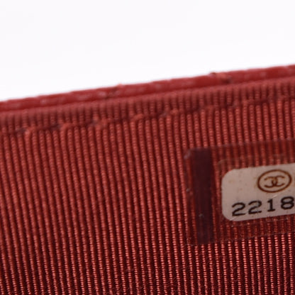 Chanel Caviar Quilted Wallet On Chain WOC Dark Red 9 of 12
