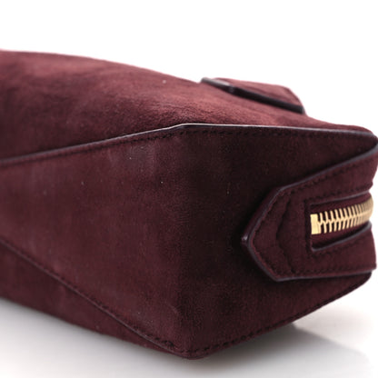 Alaia Suede Goatskin Teckel Clutch Rouge Grenat 10 of 11