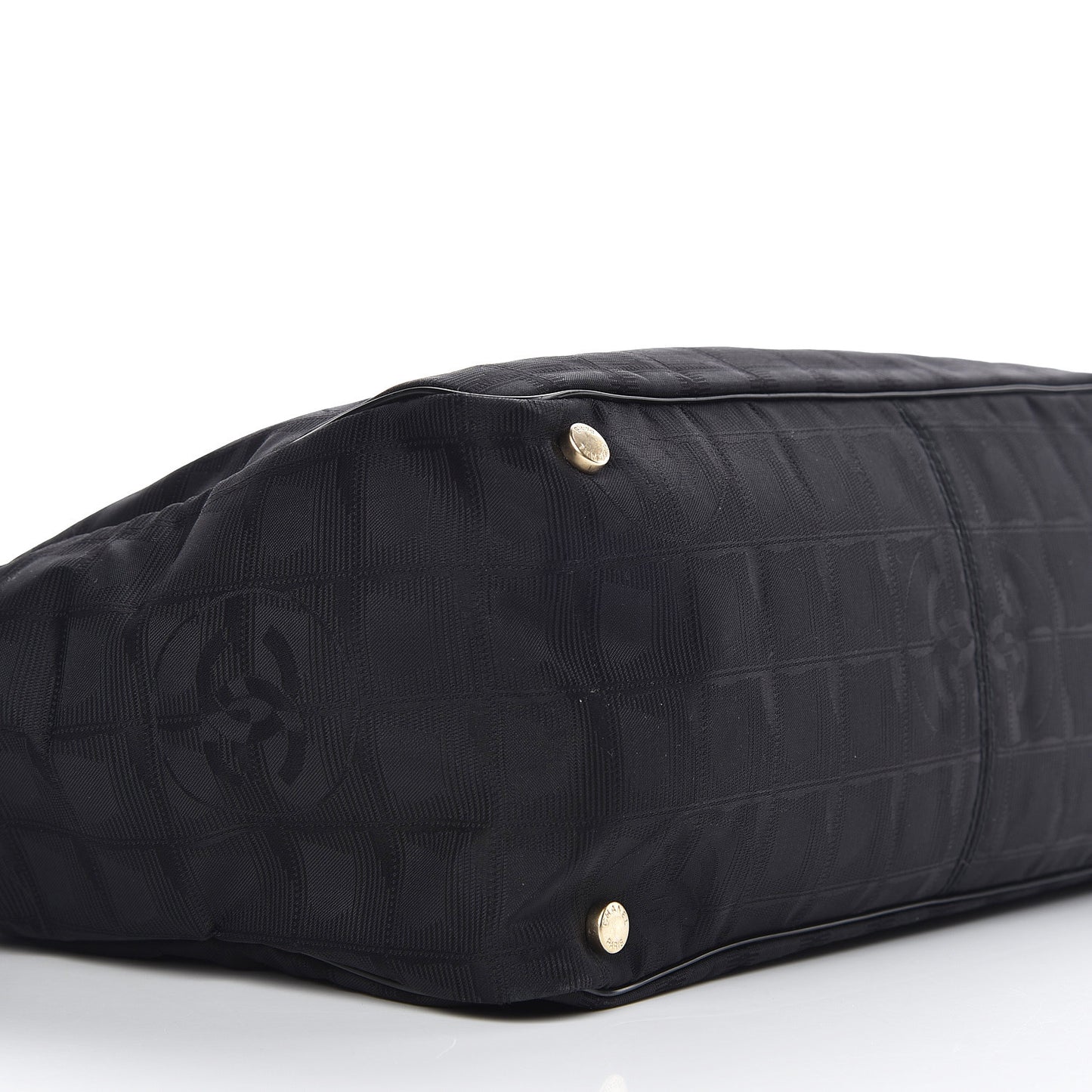 Nylon Large Travel Tote Black