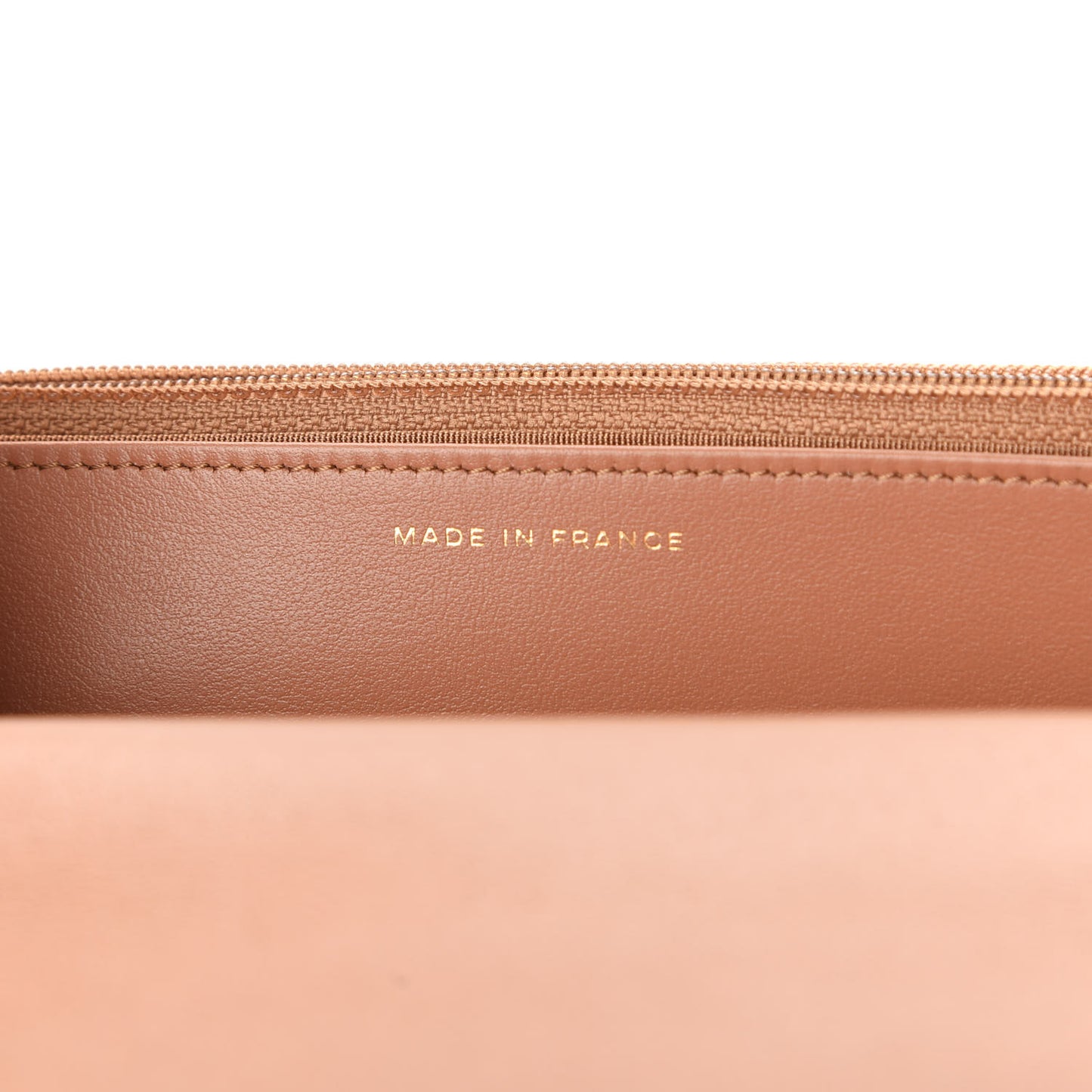 Lambskin Quilted 19 Wallet On Chain WOC Brown
