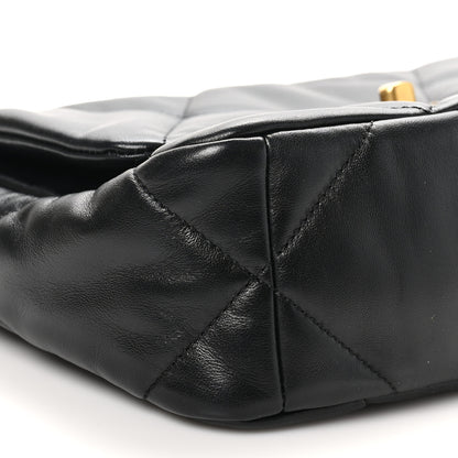 Chanel Lambskin Quilted Medium Chanel 19 Flap Black 9 of 12