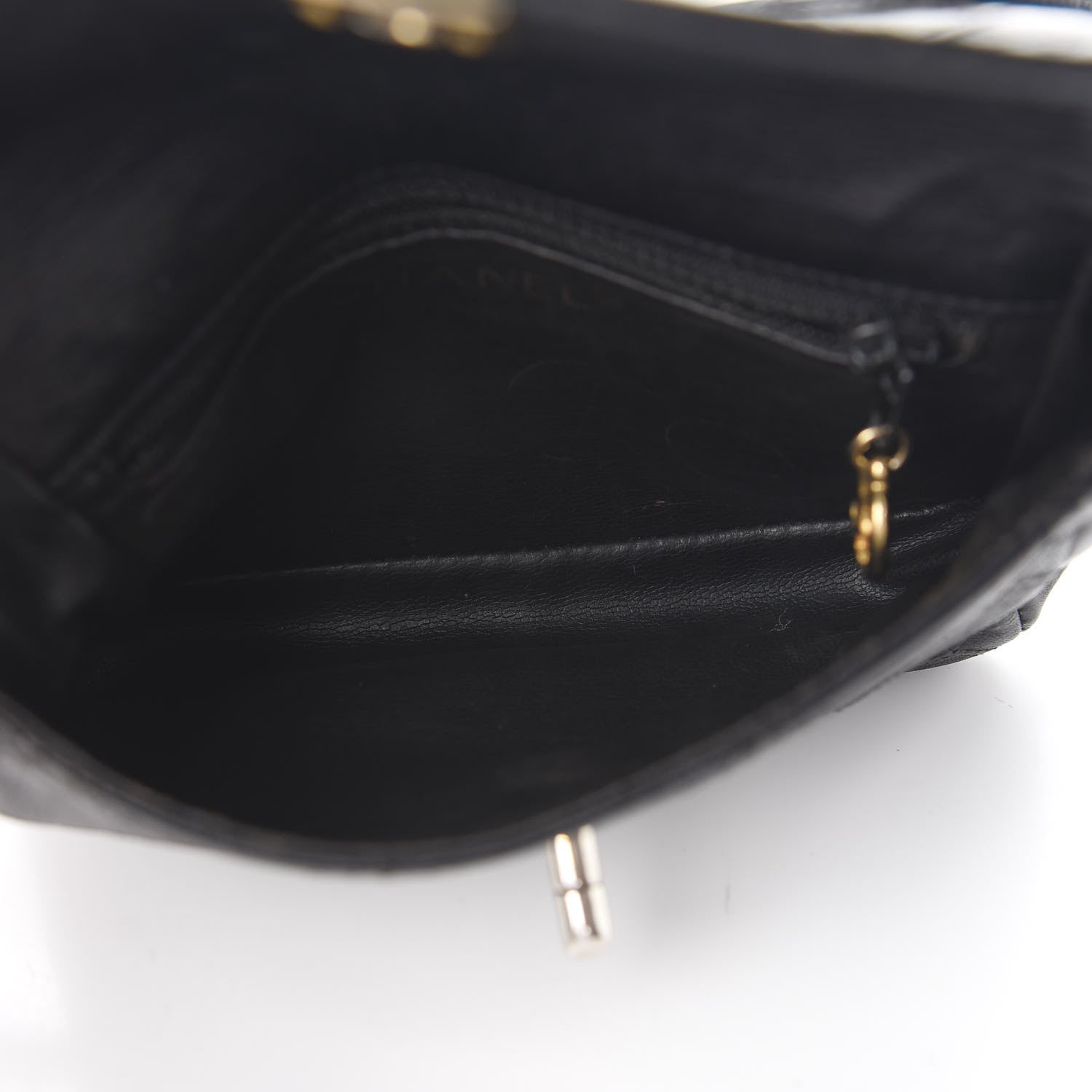 Chanel Lambskin Diamond Stitched Flap Waist Belt Bag 65 Black 5 of 11