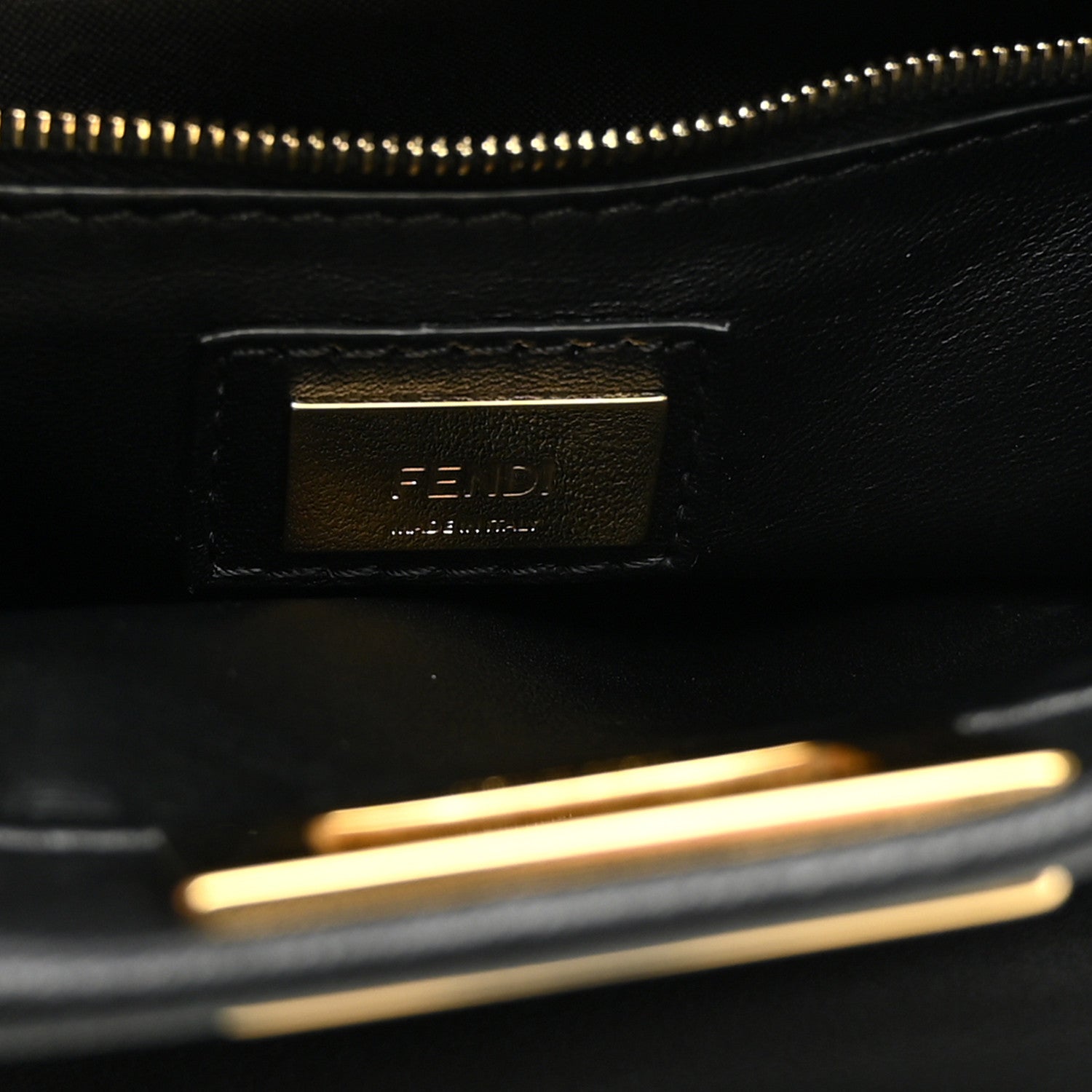 Fendi Nappa Mini Peekaboo Iconic Satchel Black 7 of 12