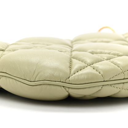 Christian Dior Calfskin Cannage Caro Pouch Desert Sage 9 of 11
