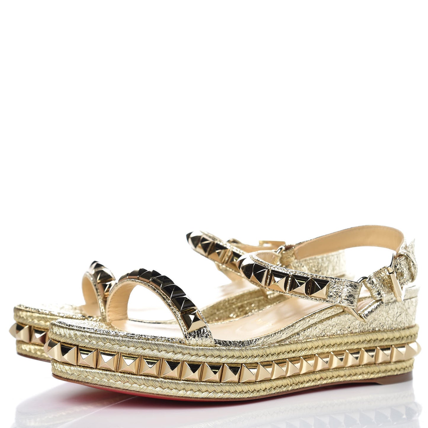 Specchio Vintage Cataclou 60 Platform Sandals 36 Platine Light Gold