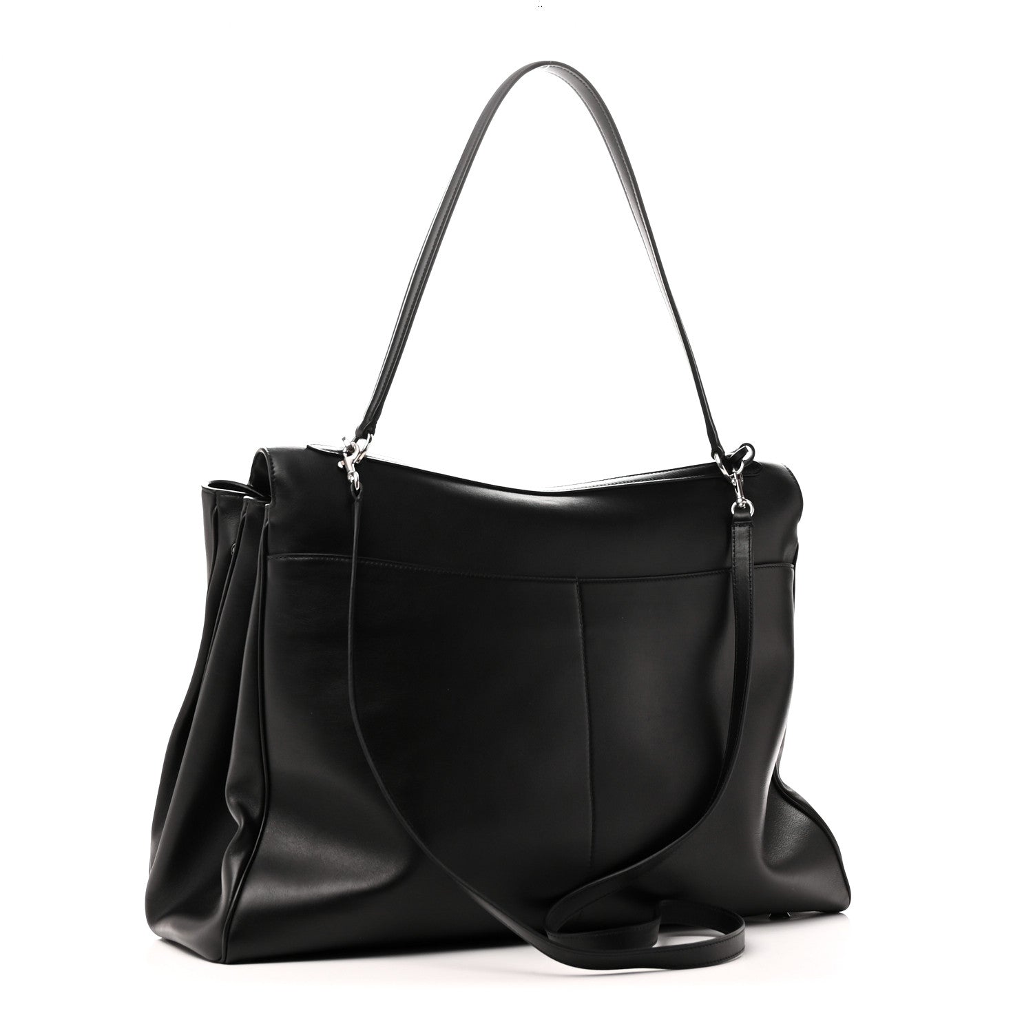 Balenciaga Smooth Calfskin Rodeo XL Top Handle Handbag Black 3 of 10