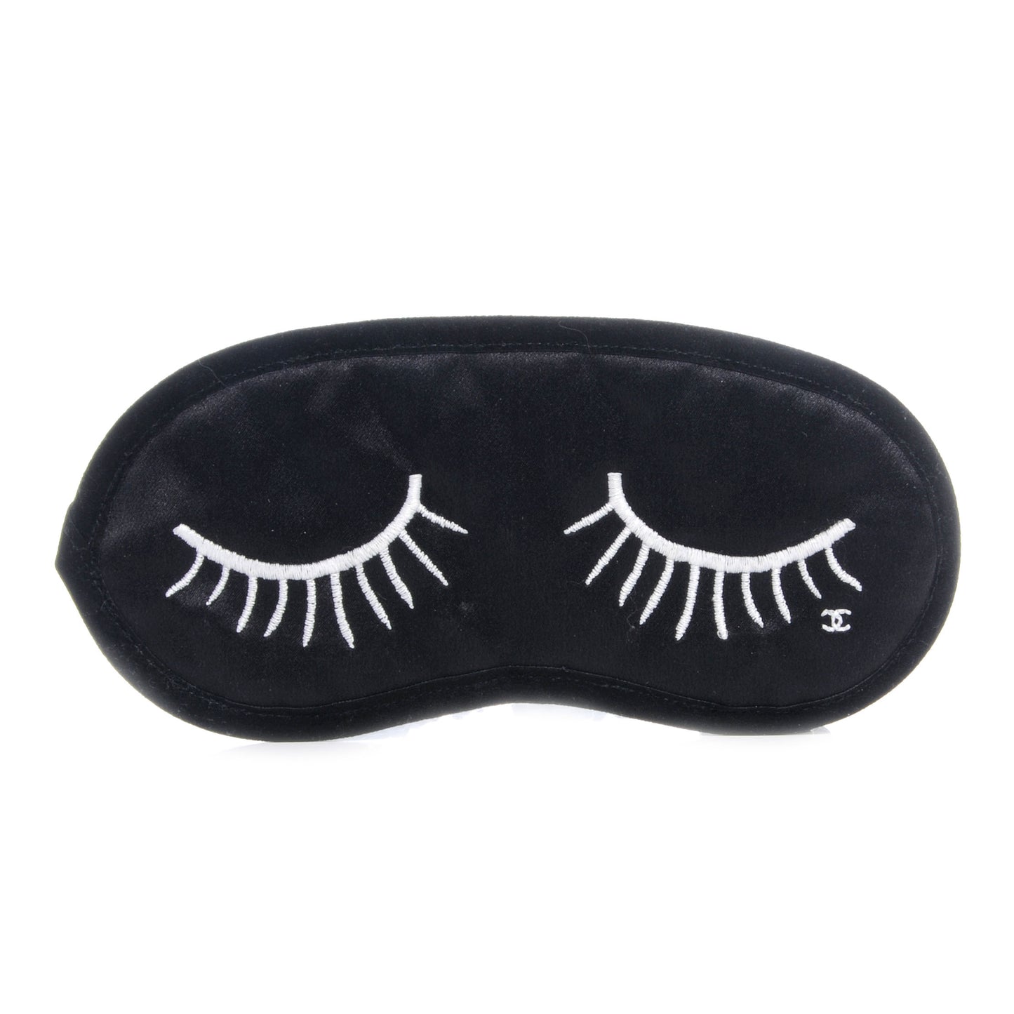 Silk Eyelid Sleeping Mask Black