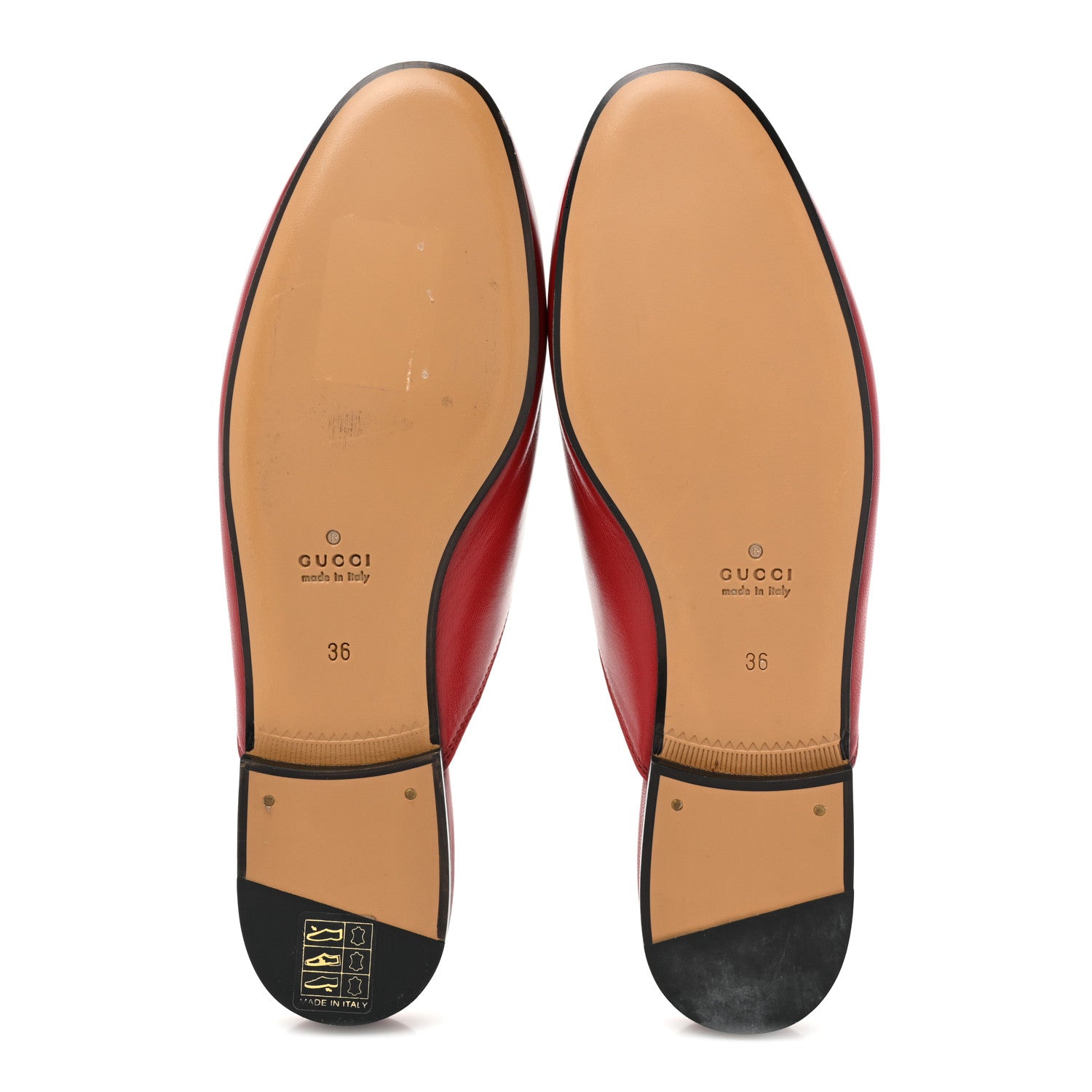 Gucci Malaga Kid Womens Princetown Slippers 36 Hibiscus Red 5 of 11