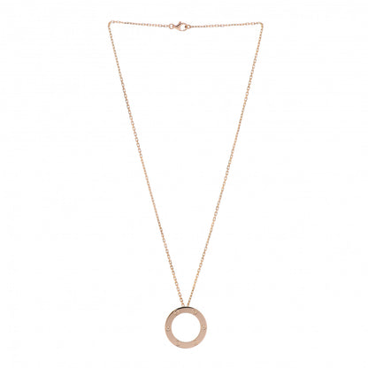 Cartier 18K Pink Gold LOVE Pendant Necklace 3 of 4