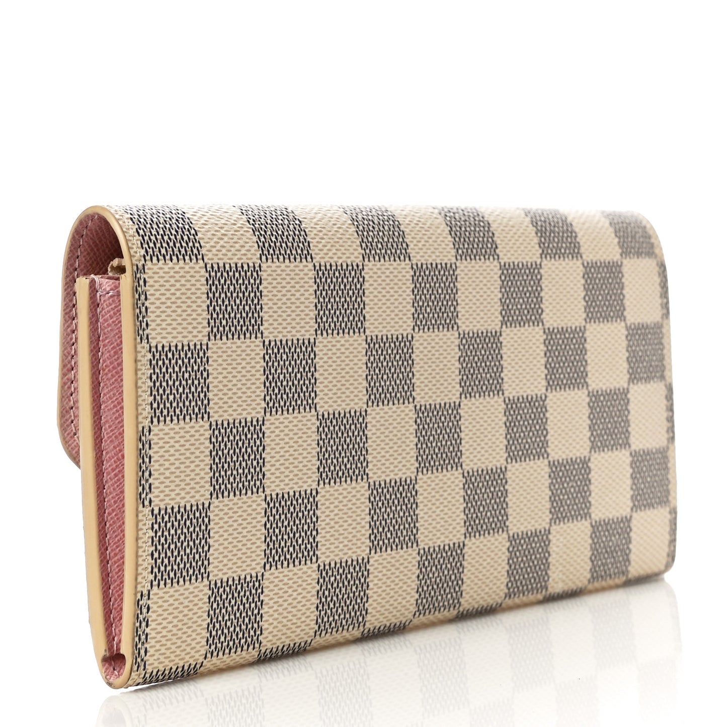 Damier Azur Emilie Wallet Rose Ballerine