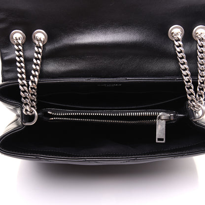 Saint Laurent Calfskin Y Quilted Monogram Small Loulou Chain Satchel Black 5 of 19