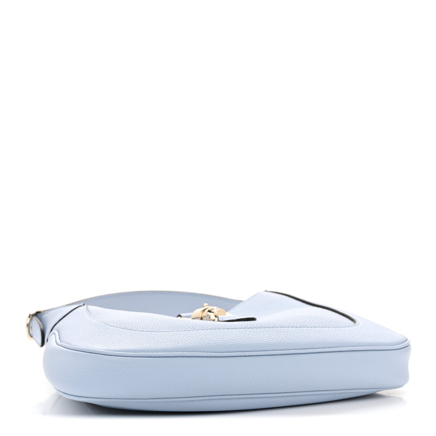 Grained Calfskin Web Medium Jackie 1961 Hobo Light Blue