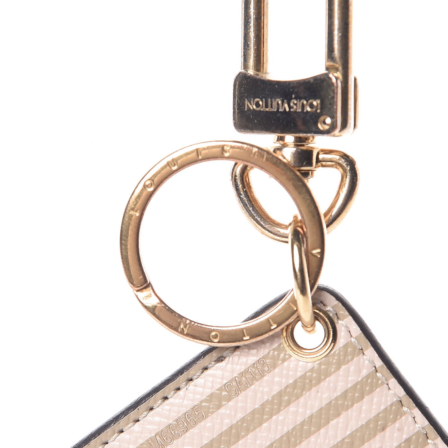 Damier Ebene Trunks and Locks Bag Charm
