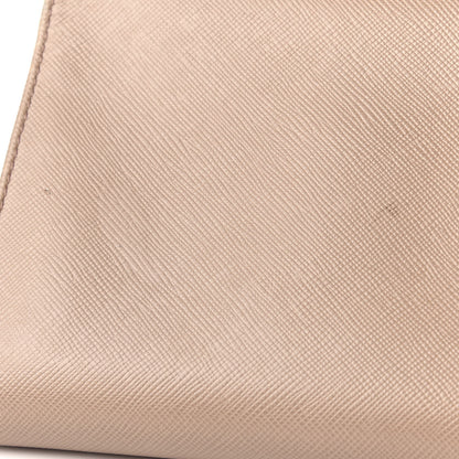Prada Saffiano French Flap Compact Wallet Cammeo 10 of 11