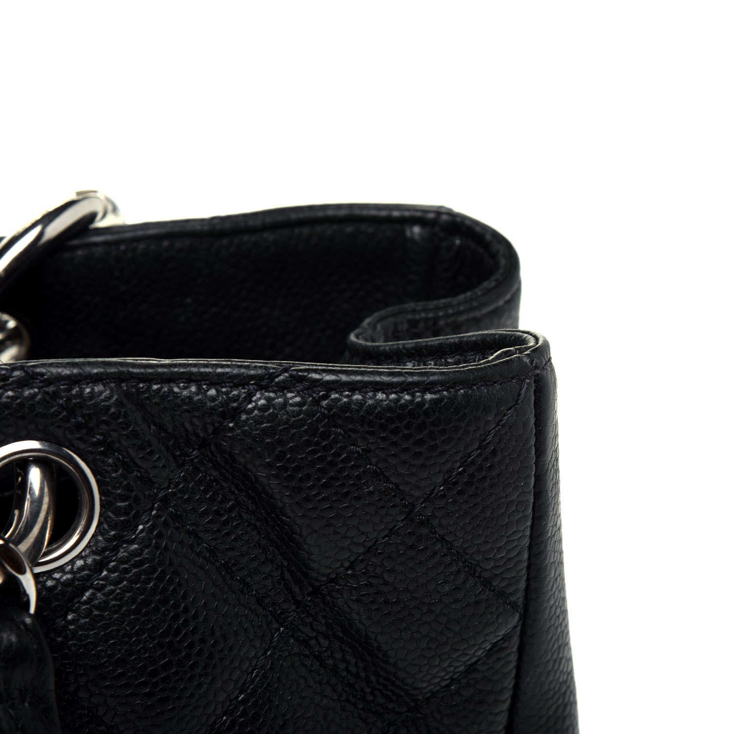 Chanel Caviar Quilted Grand Shopping Tote GST Navy Blue 22 of 25