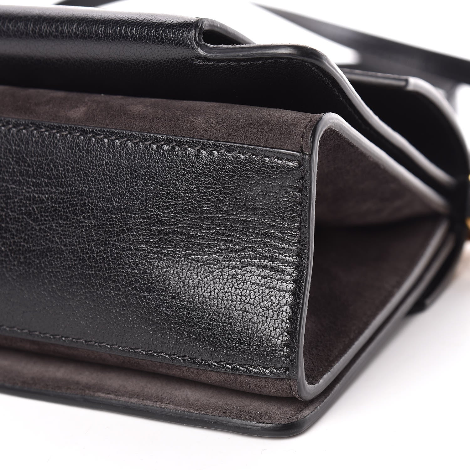 Givenchy Goatskin Suede Small GV3 Shoulder Bag Black 10 of 10