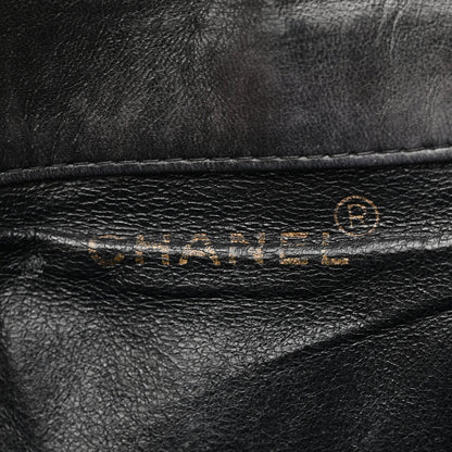 Chanel Lambskin Quilted Drawstring Backpack Black 5 of 15